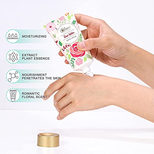 Gift Set for Women, Rose Water Scent Bath Gift Set, Include Hand Cream, Foot ...