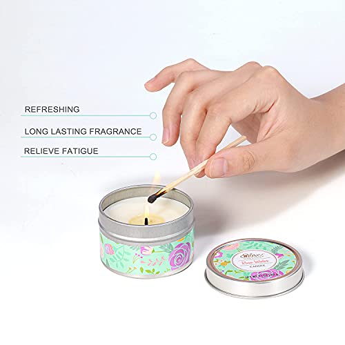 Gift Set for Women, Rose Water Scent Bath Gift Set, Include Hand Cream, Foot ...