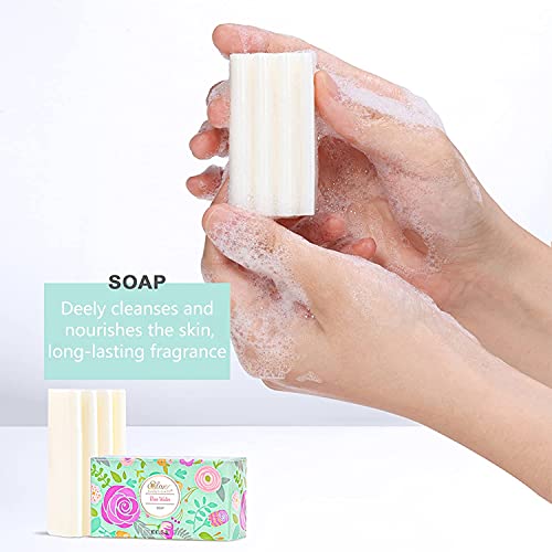 Gift Set for Women, Rose Water Scent Bath Gift Set, Include Hand Cream, Foot ...