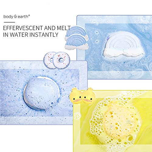 Bath Bombs for Kids, Bath Bombs Gift Set, Body & Earth Bath Bomb Set for Girl...