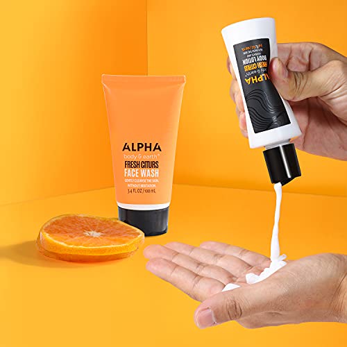 Gift Basket for Men - Mens Bath Set, Citrus Scented Men Body Wash Set, 9-Piec...