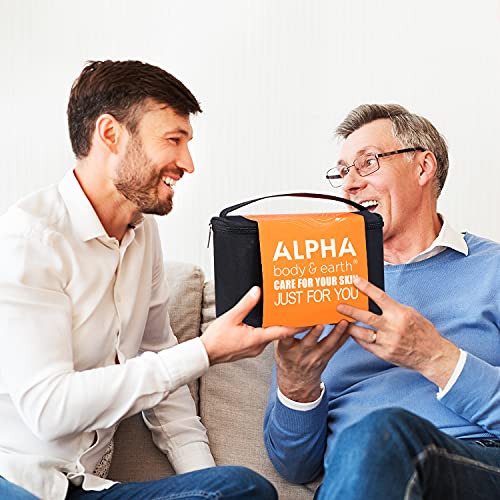 Gift Basket for Men - Mens Bath Set, Citrus Scented Men Body Wash Set, 9-Piec...