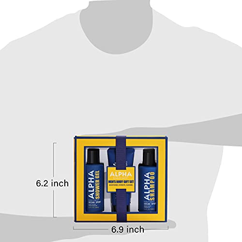 Gift Set for Men, Bath Set for Men, Holiday Gift Set with Fresh Ocean Scent, ...