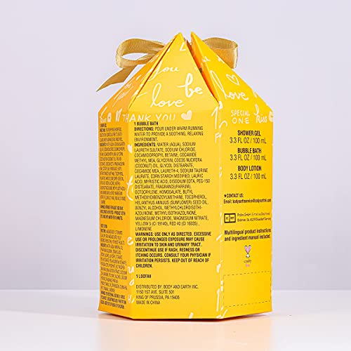 Gift Set for Women, Body & Earth 4 Pcs Spa Kit with Orange Spice,Include Show...