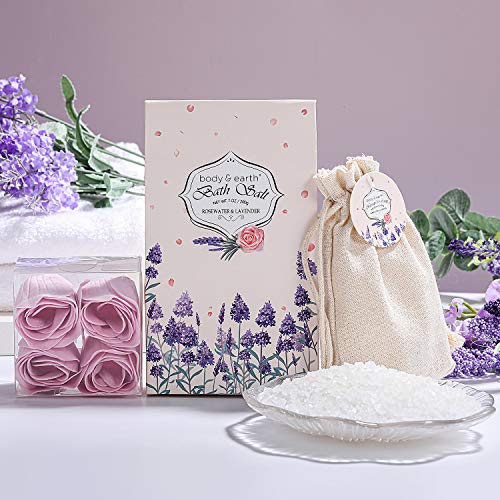 Spa Gift Baskets for Women, Bath Set for Women Gift - Body & Earth 10 Pcs Gif...