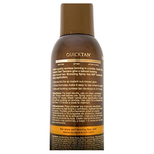 Body Drench Quick Tan Instant Self-Tanner/Bronzing Spray - Medium/Dark, 6 Fl ...