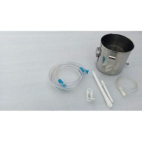 Superior One Quart Stainless Steel Enema Kit - Medical Grade Tubings | Instru...
