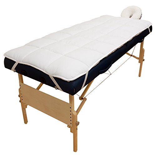 Body Linen Abundance Deluxe Quilted Fleece Massage Table Pad Set. Includes Fa...