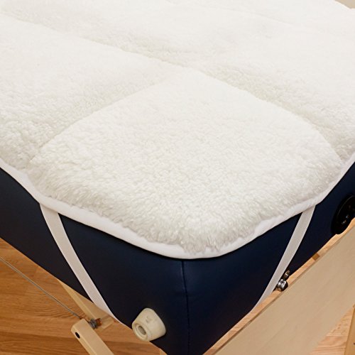 Body Linen Abundance Deluxe Quilted Fleece Massage Table Pad Set. Includes Fa...