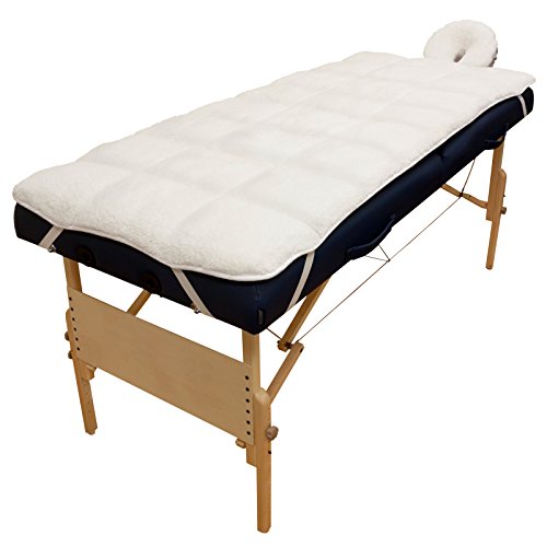 Body Linen Abundance Deluxe Quilted Fleece Massage Table Pad Set. Includes Fa...