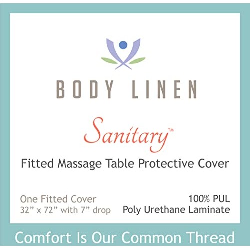 Body Linen Protective Massage Table Cover - Reusable Massage Table Barrier wi...