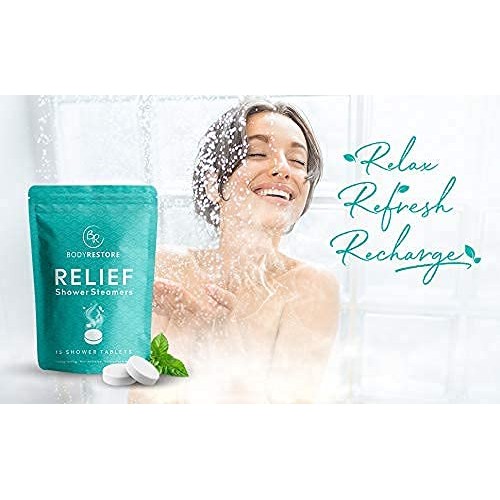 BodyRestore Shower Steamers (Pack of 15) Gifts for Women and Men - Eucalyptus...