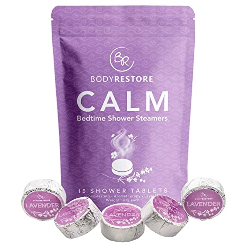 BodyRestore Shower Steamers (Pack of 15) Gifts for Women and Men - Lavender E...