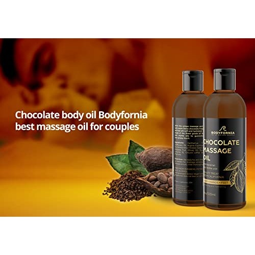 BODYFORNIA Chocolate Body Vegan Oil Best Massage Pure Moisturizing Oil NATURA...