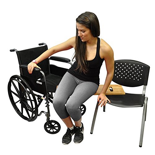 BodyHealt Wooden Transfer Slide Board - 300Lb Weight Capacity - Wheelchair Tr...