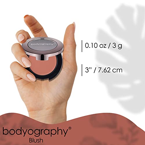Bodyography Mineral Blush (La Rose): Natural, Long-Wearing Dusky Rose Cream B...