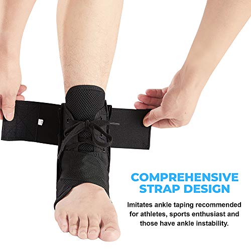 Ankle Brace for Women and Men (Small), Lace Up Ankle Support Brace Stabilizer...