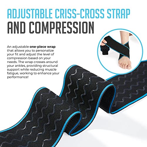 Ankle Support Brace 2 Pack, Adjustable Compression Ankle Braces for Sports Pr...
