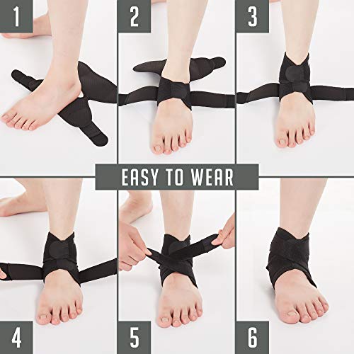 Ankle Support Brace, Breathable Neoprene Sleeve, Adjustable Wrap!