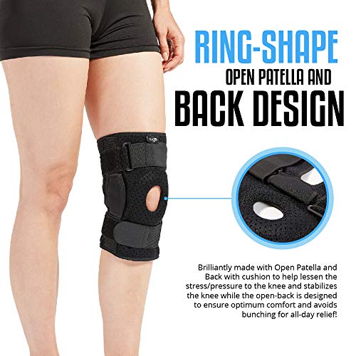 Hinged Knee Brace for Men and Women, Knee Support for Swollen ACL, Tendon, Li...
