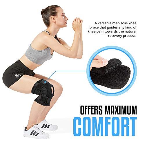 Hinged Knee Brace for Men and Women, Knee Support for Swollen ACL, Tendon, Li...