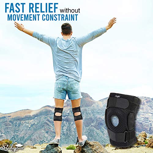 Hinged Knee Brace for Men and Women, Knee Support for Swollen ACL, Tendon, Li...