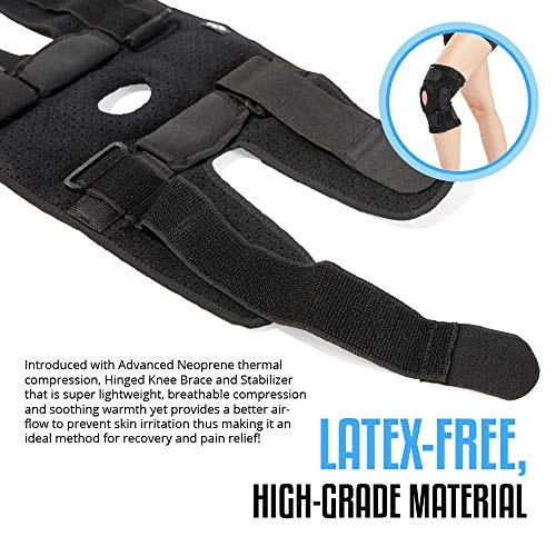 Hinged Knee Brace for Men and Women, Knee Support for Swollen ACL, Tendon, Li...