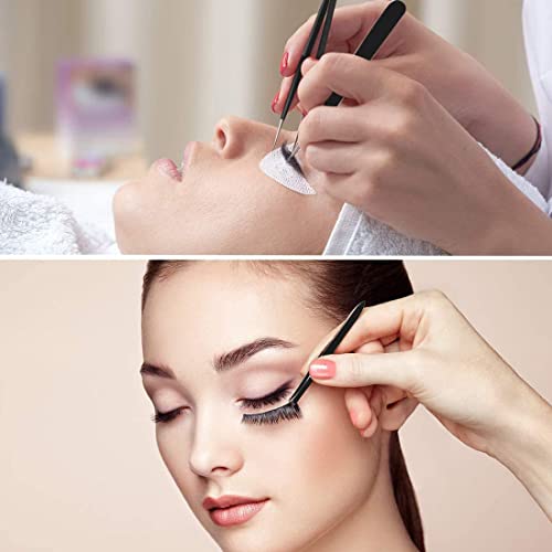 BOENFU Precision Tweezers Kit 12 Pack, Needle Nose, Pointed, Curved, Flat Tip...