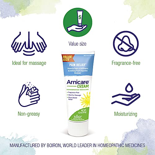 Boiron Arnicare Cream 4.2 Ounce (Pack of 1) Homeopathic Medicine for Pain Relief