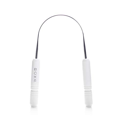 Boka Rasana Stainless- Steel Tongue Cleaner with Linen Travel Pouch | Remove ...