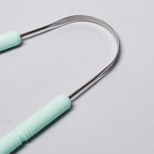 Boka Rasana Stainless- Steel Tongue Cleaner with Linen Travel Pouch | Remove ...
