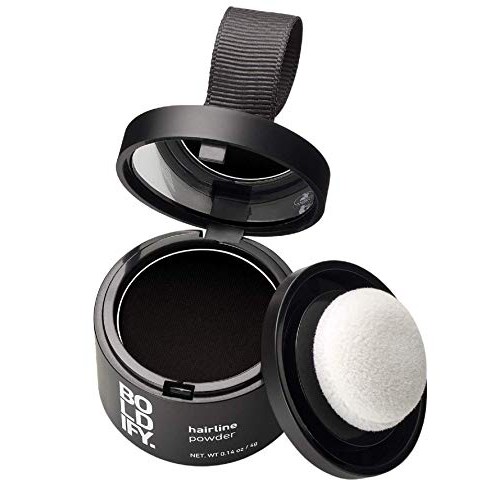 BOLDIFY Hairline Powder (Black) Instant Stain-Proof 48 Hour Formula Locks On ...