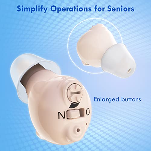 BOLSUN Hearing Aids for Seniors with Noise Cancelling, Nano Hearing Devices f...