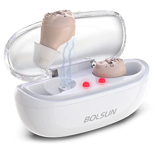 BOLSUN Hearing Aids for Seniors with Noise Cancelling, Nano Hearing Devices f...