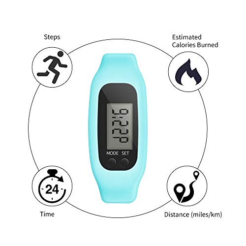 Bomxy Fitness Tracker Watch ,Simply Operation Walking Running Pedometer with ...