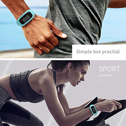 Bomxy Fitness Tracker Watch ,Simply Operation Walking Running Pedometer with ...