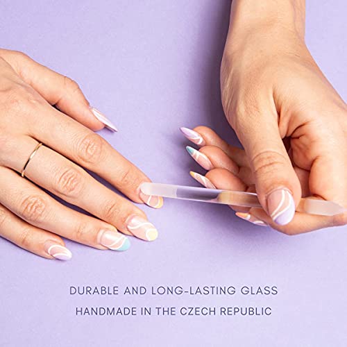 Glass Cuticle Pusher Set of 2 Manicure Nail Care Tools - Bona Fide Beauty Pre...