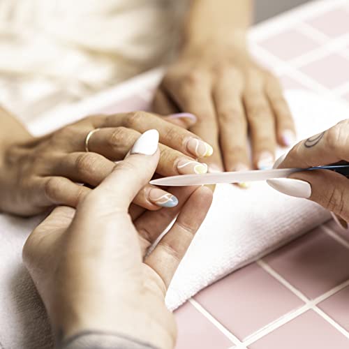 Glass Nail File with Case, Bona Fide Beauty Manicure Fingernail File, Expertl...