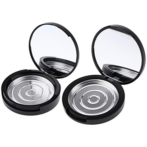 Bonarty 2X Compact Empty Makeup Palette Cases W/Mirror for Eye Shadow Blush B...