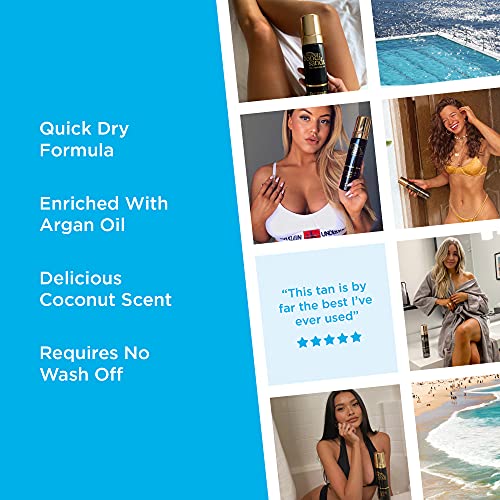 Bondi Sands Liquid Gold Self Tanning Foam | Lightweight + Quick Dry Foam Enri...