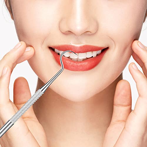 bonmall Dental Teeth Pick Stainless Steel Toothpick Set Reusable Tooth Stains...