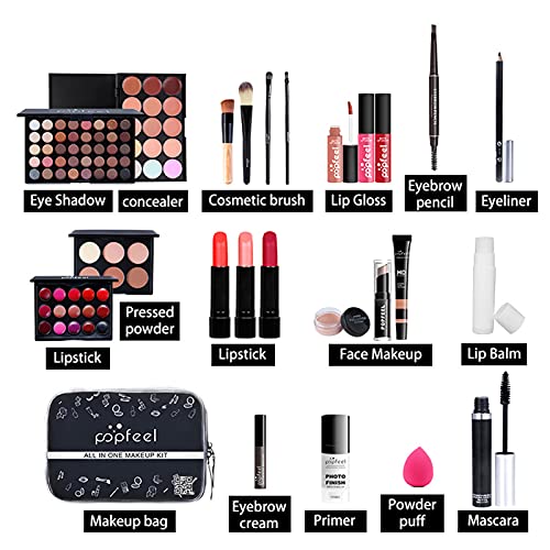 All-in-one Makeup Gift Set, Makeup Kit for Women Beginners Full Kit Cosmetic,...