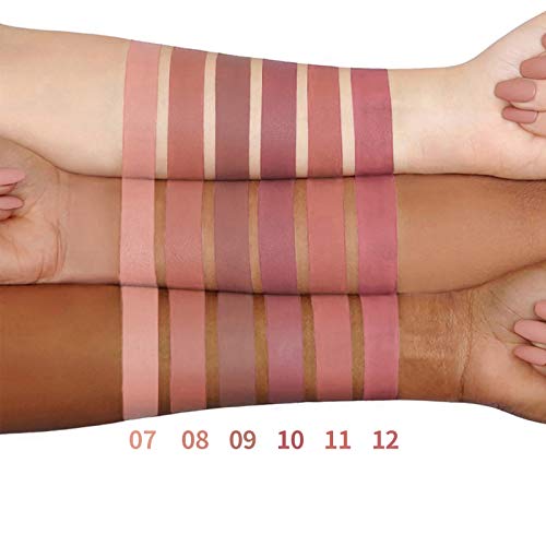 BONNIESTORE 6Pcs Matte Liquid Lipstick Set, 6 Nude Colors Matte liquid Long-L...