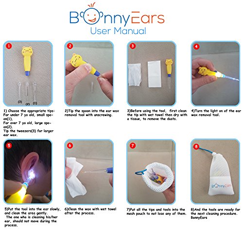 Ear Wax Removal Tool with Led Light for Kids - Toddlers, Infants, Baby and Ad...