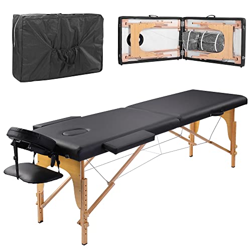 Upgrade Reinforced Professional Massage Table Bed Portable 500 LBS Load Capac...