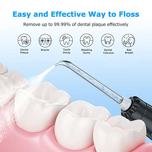 BONSEN Water Pick for Teeth Cleaner, 600ML Dental Water Flossers for Braces, ...