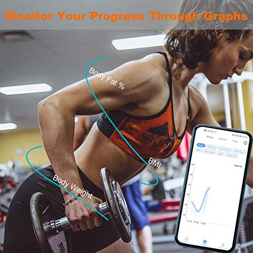 BONSO Smart Scales ,Digital Weight and Body Fat Scales, Bluetooth Body Compos...