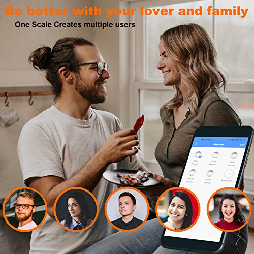 BONSO Smart Scales ,Digital Weight and Body Fat Scales, Bluetooth Body Compos...