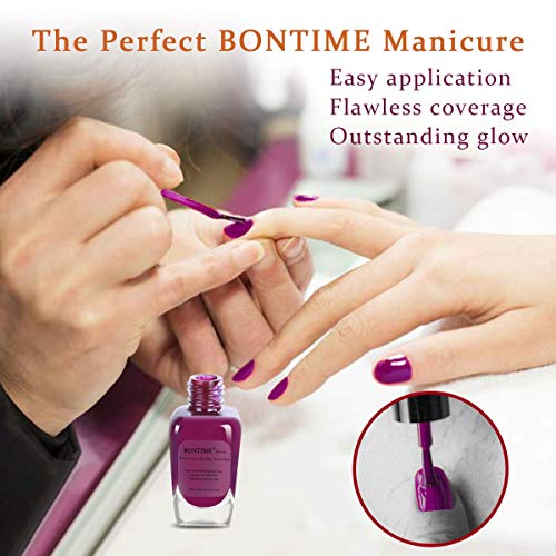 BONTIME Non-Toxic Nail Polish - Easy Peel Off & Quick Dry, Organic Water Base...
