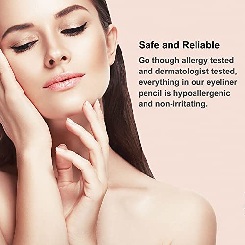 Boobeen Eyeliner Pencil - Black Eyeliner Pen Gel - Quick Drying Formula Eye L...